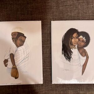 Elegant Art Prints Set - Mothers love and Fathers love by Dexter